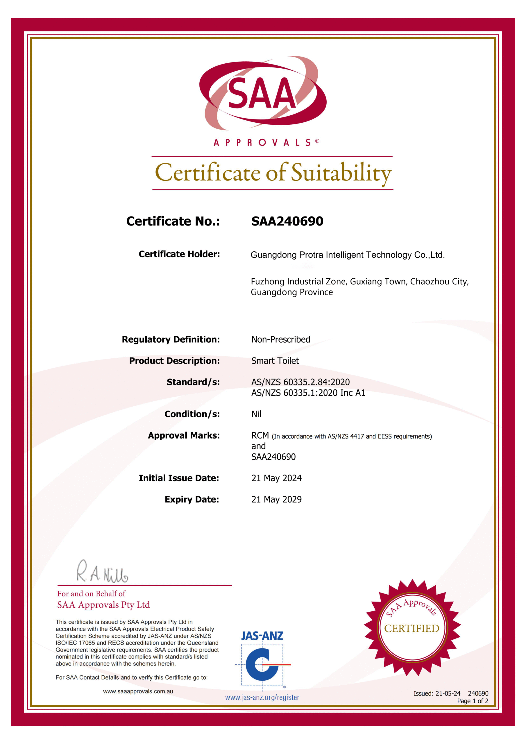 protra 4 saa