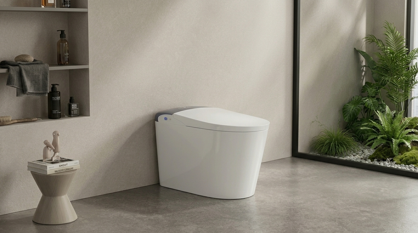 One-Piece Smart Toilet